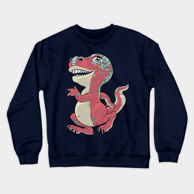 Lil T-Rex Crewneck Sweatshirt by AyotaIllustration